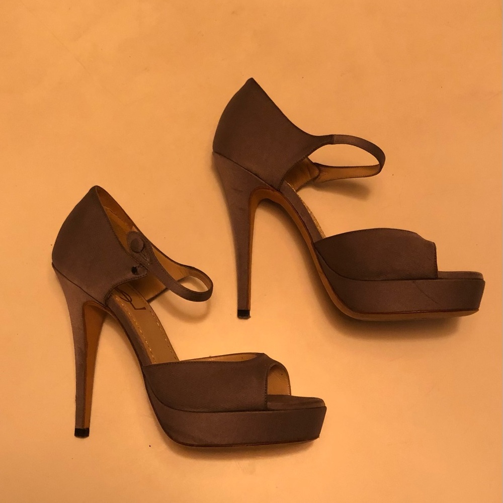 Saint Laurent gray platform heels size 5 - Picture 2 of 4